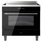 Omega 90cm Electric oven, Induction hob, Freestanding, Black OFOIC909B