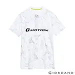 GIORDANO 男裝G-MOTION冰氧吧涼感POLO衫-03 大理石紋白