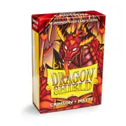 Dragon Shield Crimson Matte Japanese 60 Card Sleeves