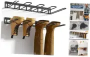 Boot Rack, Wader Hangers for Boot, Metal Wall Mounted Shoe Rack, 4 Pair Boot