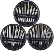 Gogogmee 3Pack Hand Sewing Needles Set Assorted for Carpets Upholstery Coats and More Durable and Sew Needle Kit
