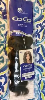 CO CO COLLECTION TANGLE FREE 100% HUMAN HAIR BY HAIR MOTION EURO BODY 14 COL # 4