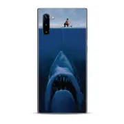 Skins Decal Wrap for Samsung Galaxy Note 10 Jaws Great White Under Boat