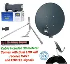 satellite dish kit 2 80cm lnb twin output foxtel vast compatible digital tv FTA