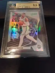 2018 Panini National Gold VIP Jayson Tatum Silver RC Rookie /99 BGS 9.5