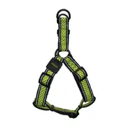 Scream Reflective Step In Dog Harness Loud Green - 4 Sizes