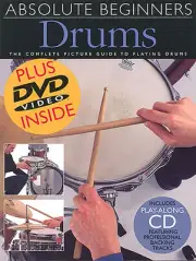 ABSOLUTE BEGINNER DRUMS DRUM BOOK + DVD + CD SET NEW