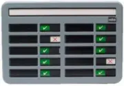 Nobo InOut Board with 10 Name Capacity Grey 340x230 mm