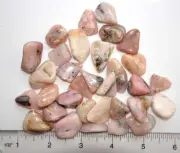 Pink Opal - 30 Tumbled Stones Peru rt491h