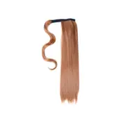 2 Pcs Ponytail Hair Extension Wrap Around Ponytail Synthetic Fake Pony Tail Hairpiece Wavy For Women