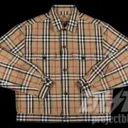 SS22 SUPREME X BURBERRY DENIM TRUCKER JACKET BEIGE SIZE S SMALL 2022