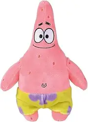 Simba Patrick 20 cm Spongebob Plush Toy, Soft and Comfortable Material, Filling 100% Recycled Officially Licensed Product, Suitable for All Ages (109491002PAT)
