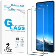 [2 Pack] Screen Protector for Samsung Galaxy A52, Samsung Galaxy A Series Tempered Glass 9H Hardness