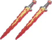 Kisangel 2pcs Foldable Foam Sword for Safe Training Props for Fencing Cosplay and Group Play Portable and Design for Endless Fun