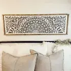 Mandala Bohemian Headboard Handmade Wall Mounted Bed Head, Boho Headboard