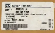 EATON CUTLER HAMMER SNT3P11K 110-240 VAC 110-125 VDC K Frame Shunt TRIP 6642C88G