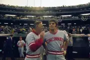 World Series, Cincinnati Reds manager Sparky Anderson and Pe - 1972 Old Photo