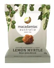 Macadamias Australia Macadamia Nuts Lemon Myrtle 30g x 8
