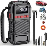HAJOMEL Tire Inflator Portable Air Compressor 20000mAh 150 PSI Air pump LCD DISP