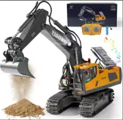 1:20 RC Excavator Dump Truck Construction Toys 2.4Ghz 9CH Remote Control Crawler
