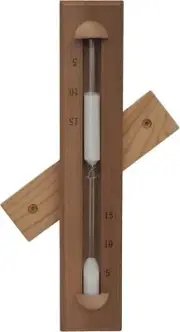 HSE Deluxe Cedar Wall-Mounted Rotating Sauna Sand Timer-15 Minutes-Choose Your
