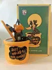 LOONEY TUNES MARKET DAFFY DUCK COOKIE JAR "HEY! WHO ATE ALL THE COOKIES?" w/ BOX