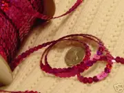 1/4" ** RED LASER - CUT ** 6 mm SEQUINS TRIM