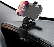 Car Phone Holder Mount 360 Degree Rotation Dashboard Cell Phone Holder for Car Clip Mount Stand Suitable for 4 to 7 inch Smartphones Non - Obstructive Flexible