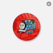 Thomas The Tank Engine Cartoon | 4'' X 4'' Round Decorative Magnet