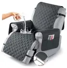 100% Waterproof Recliner Covers, Recliner Sofa Covers 1 Seater 22" Dark Gray