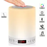 Bedside Lamp Touch Lamp LED Touch Bluetooth Speaker Table Lamp Alarm FM Gift