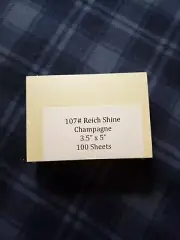 3.5" x 5" (100 Sheets) Reich SHINE Shimmering Paper - Champagne