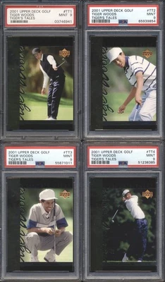 2001 Upper Deck Golf TIGER'S TALES Tiger Woods Complete 30 Card Set ALL PSA 9 MT