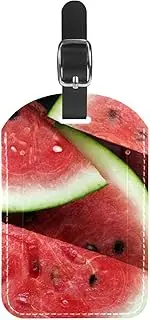 [WOSHJIUK] Luggage Tags,2 Pack Labels Suitcase Tags,Food Fruit Watermelon,Luggage Tags Privacy Protection Travel Bag Tag