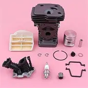 42mm Cylinder Piston Air Filter Intake Pipe Kit, for Husqvarna, 445 445E Chainsaw Replacement Mower Carburetor Parts