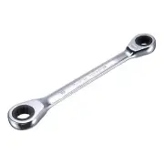 Metric 8mm x10mm Double Ring Gear Ratchet Spanner Wrench Spanners Tool 72 Teeth