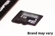 MicroSD card, 2GB, generic brand, great for retro gaming