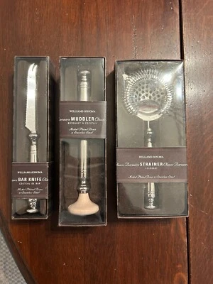 Classic Bar Knife, Strainer, & Muddler Kit