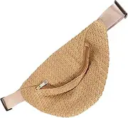 [TENDYCOCO] 1pc Shoulder Chest Bag Woven Waist Bag Hip Bag Hen Party Games Small Purse Toddler Backpack Outdoor Waist Bag Summer Waist Pouch Rattan Travel