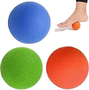 Wzenclave3 Pack Resistance Levels Physical Therapy Hand Exercise Ball TPR Yoga Muscle Relaxation Fitness Yoga Ball Massage Fascia Peanut for Physical Therapy Relieving Muscle Fascia Fatigue Massagers Back and Foot