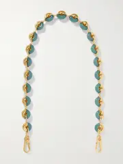 [LOEWE] LOEWE - Donut Gold-tone Acetate Chain Strap - One size One size Gold