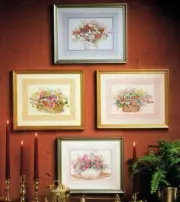 From Dawna's Garden Florals Dawna Barton Dimensions Cross Stitch Leaflet #96880