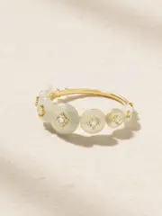 [Fernando Jorge] Fernando Jorge - Surrounding 18-karat Gold, Aquamarine And Diamond Ring - 6 1/2 6 1/2 Gold