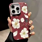 Magnetic Flower Case For iPhone 16 Pro Max 15 14 13 12 11 Shockproof Soft Cover