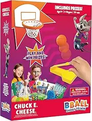 Wilder Chuck E. Cheese Basketball Tabletop Game Includes 15 Prizes – Mini Arcade Style Game for Kids