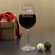 Personalised Happy Birthday Wine Glasses