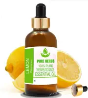 Pure Herbs Lemon Citrus Limon 100% Pure & Natural Essential Oil