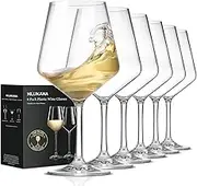 Hlukana Unbreakable Wine Glasses Set of 6, 16 oz Plastic Wine Glasses with Stem, BPA Free, Reusable Wine Glass for Poolside, Outdoors Camping Picnic Restaurants Home Bar Christmas Unique Gift