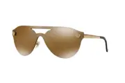 RARE New VERSACE Gold Brown Mirror Bronze Aviator Sunglasses VE 2161 1002F9