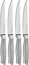 Zwilling J.A. Henckels 17501-004 International Modernist 4-pc Steak Knife Set Silver 4.5-Inch